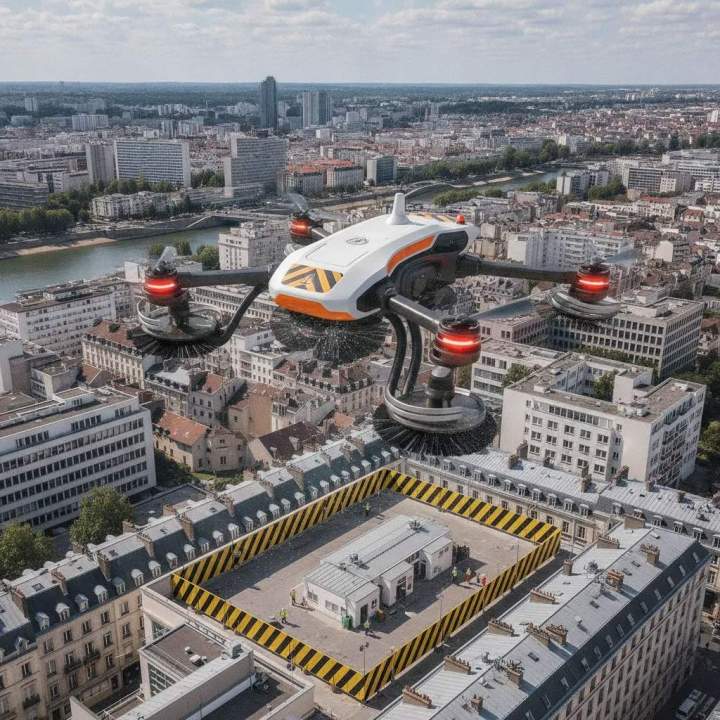nettoyage facade immeuble drone chelles 3